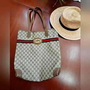 **VINTAGE**Gucci Supreme Tote bag.